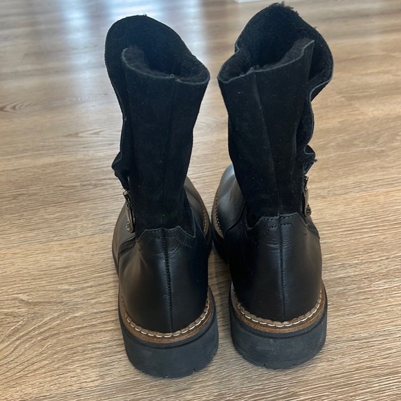 FABIANELLI Itallian-made‎ Black Leather combat style Boots Size Euro 39 (8 US) - Picture 3 of 11